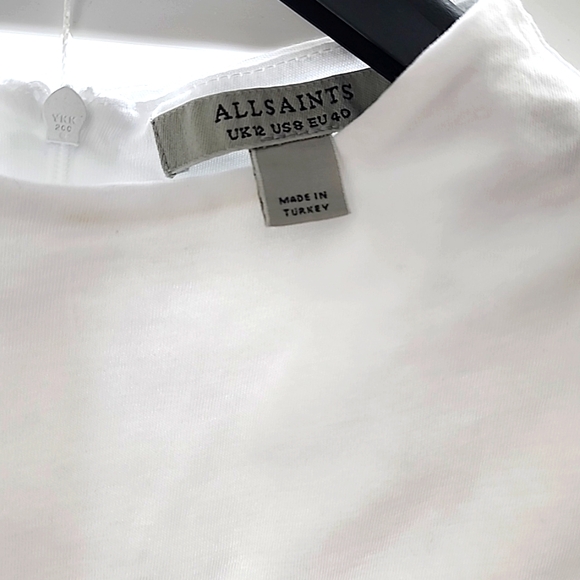 All Saints T shirt, Ruched sides, - Picture 2 of 7